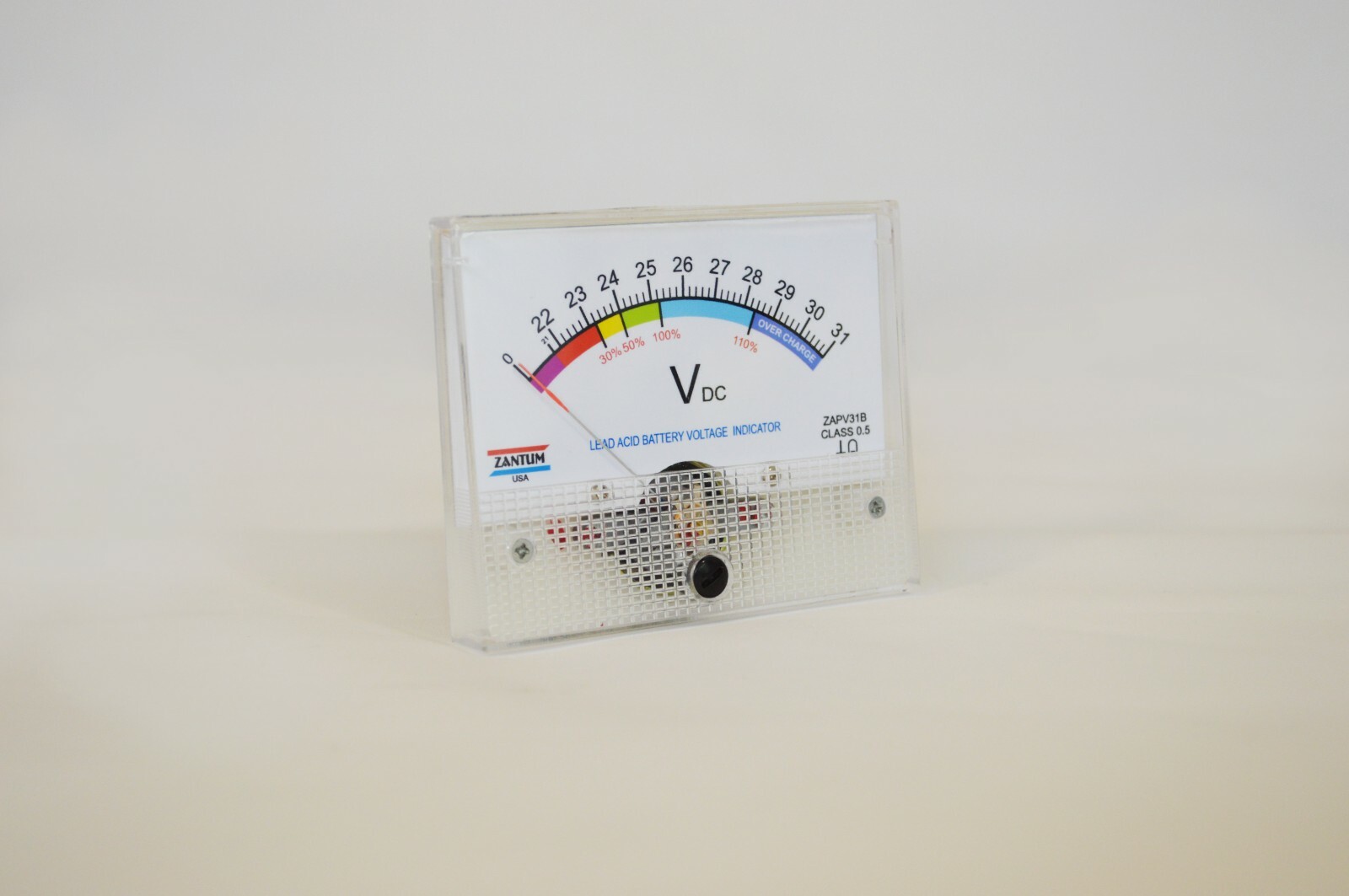 ACTIVE 24 VOLT LEAD ACID PANEL METER BATTERY CHARGE CAPACITY INDICATOR