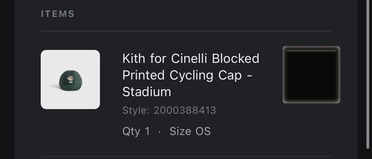 Kith X Cinelli Cycling Cap ORDER CONFIRMED !!!