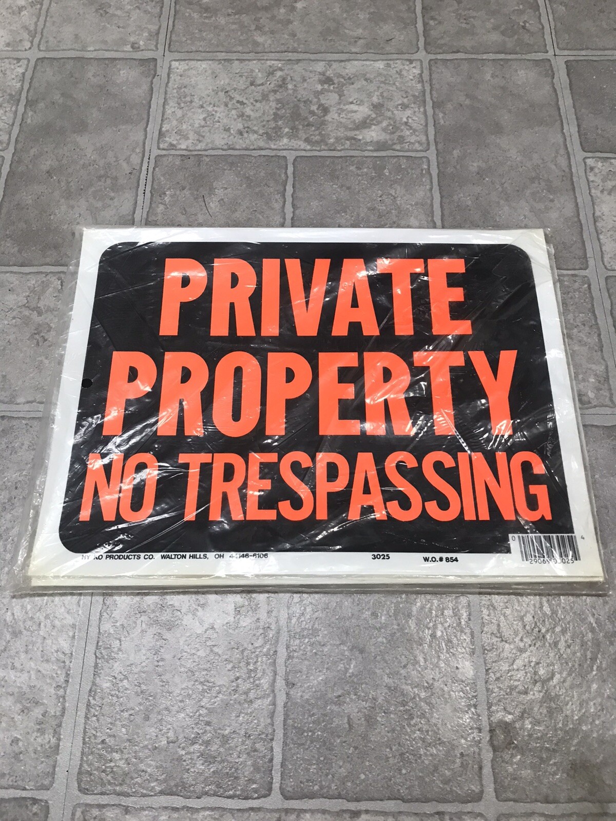 9" X 12" Signs - Private Property No Trespassing (SET OF 10)