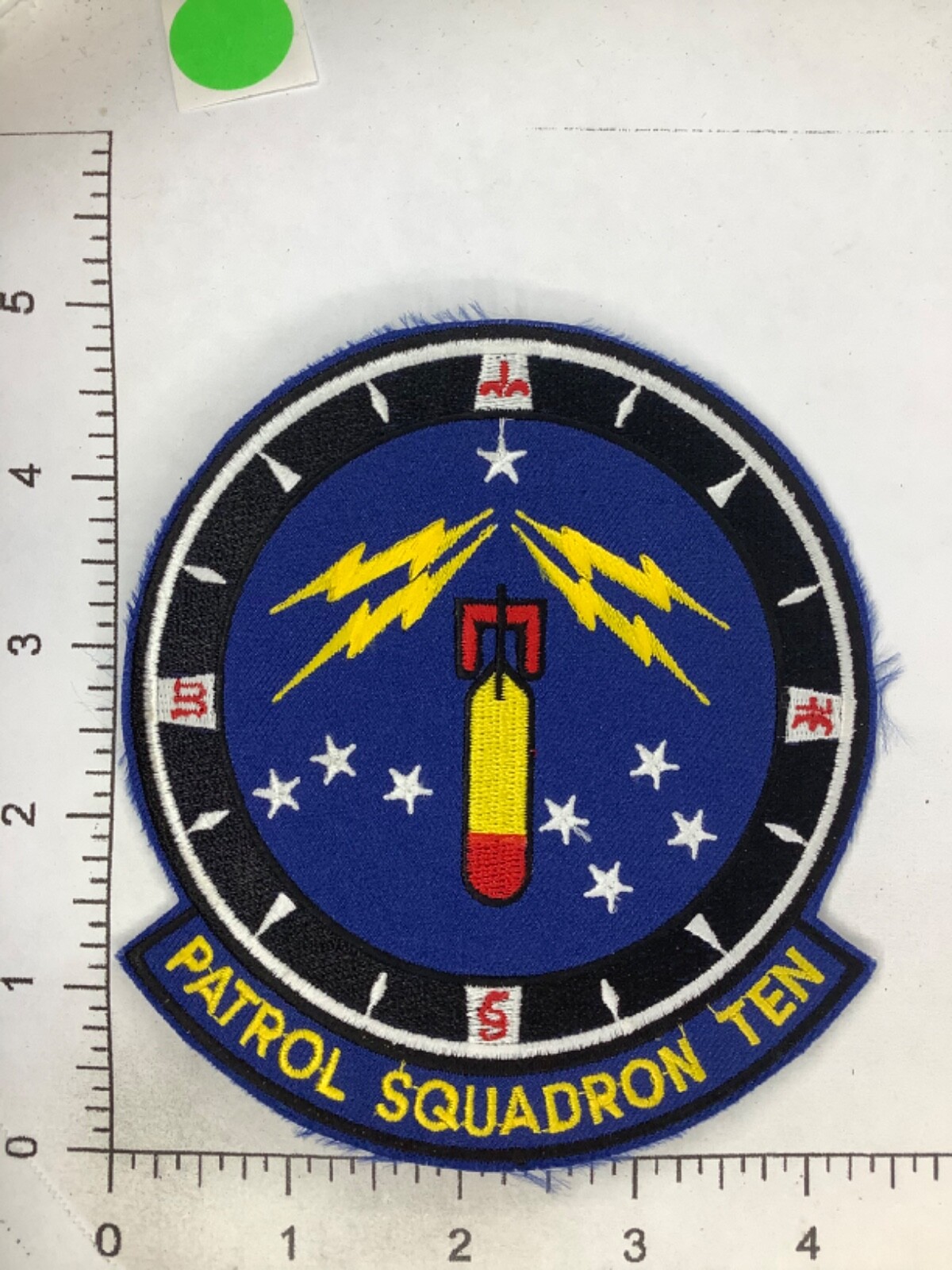 VINTAGE US NAVY PATROL SQD 10 SQUADRON PATCH
