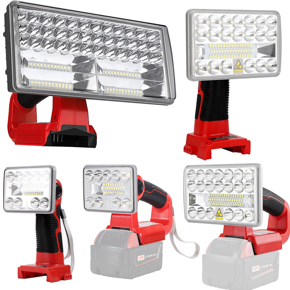 9''/5'/3' Bright LED Flashlight Work Light for Milwaukee 18V Lithium-ion Battery