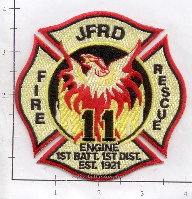 Florida - Jacksonville Station 11 FL Fire Dept Patch Fire Rescue 1st Battalion