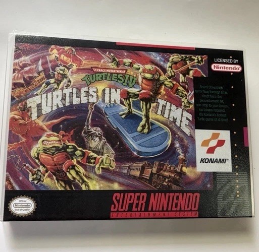 TMNT IV: Turtles in Time SNES Custom Case