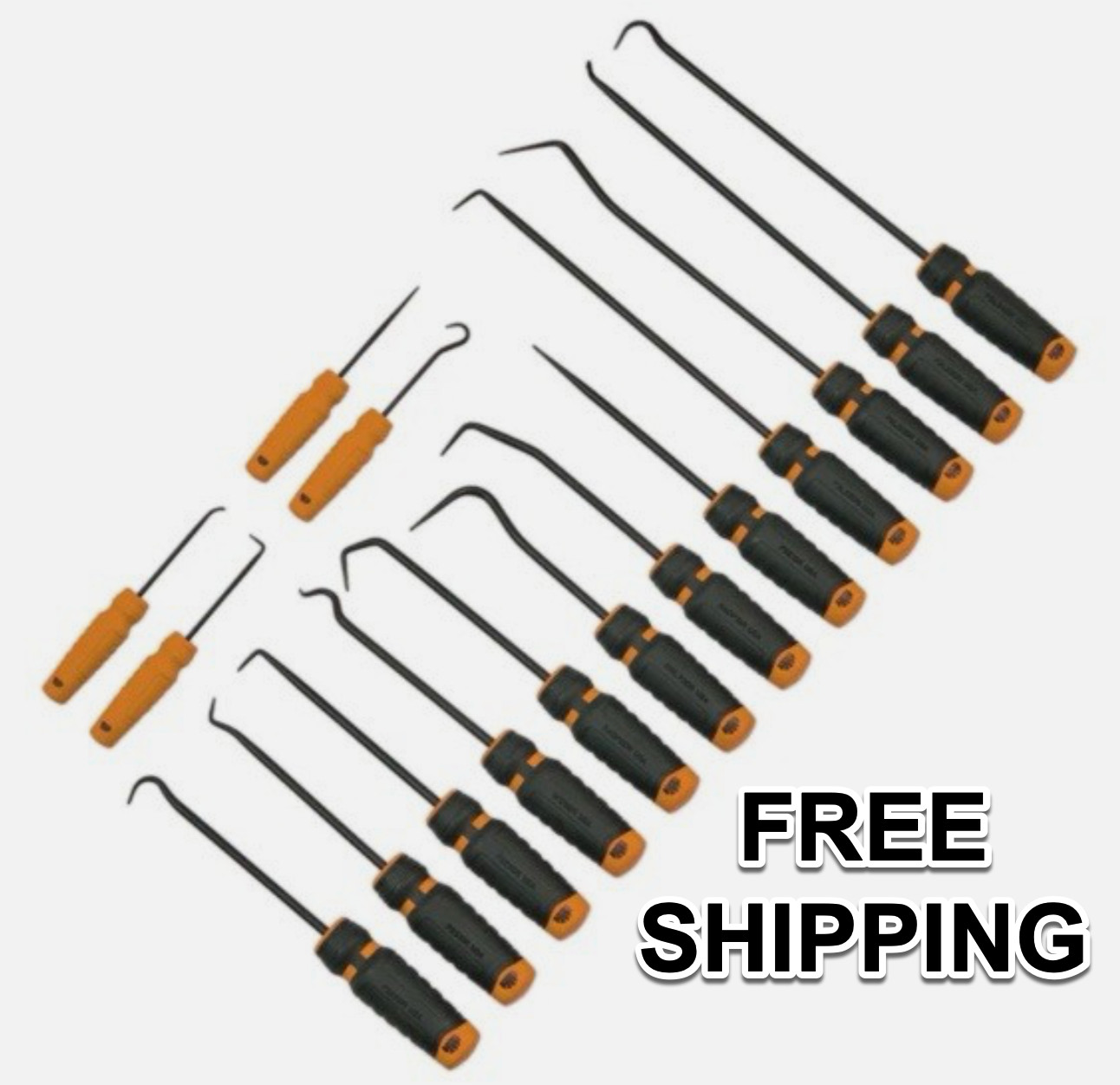 NEW MAC Tools PS16DO 16 Pc MAC Grip Pick Set - Orange FREE SHIPPING