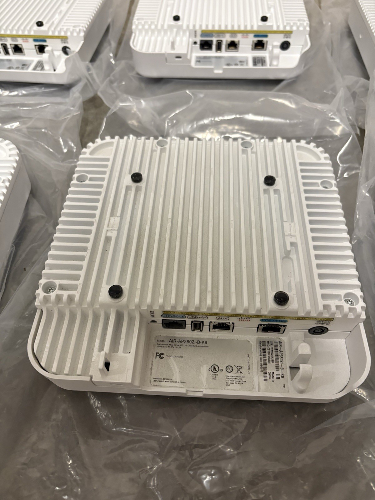 (10) Cisco AIR-AP3802I-B-K9 WI-FI Access Points