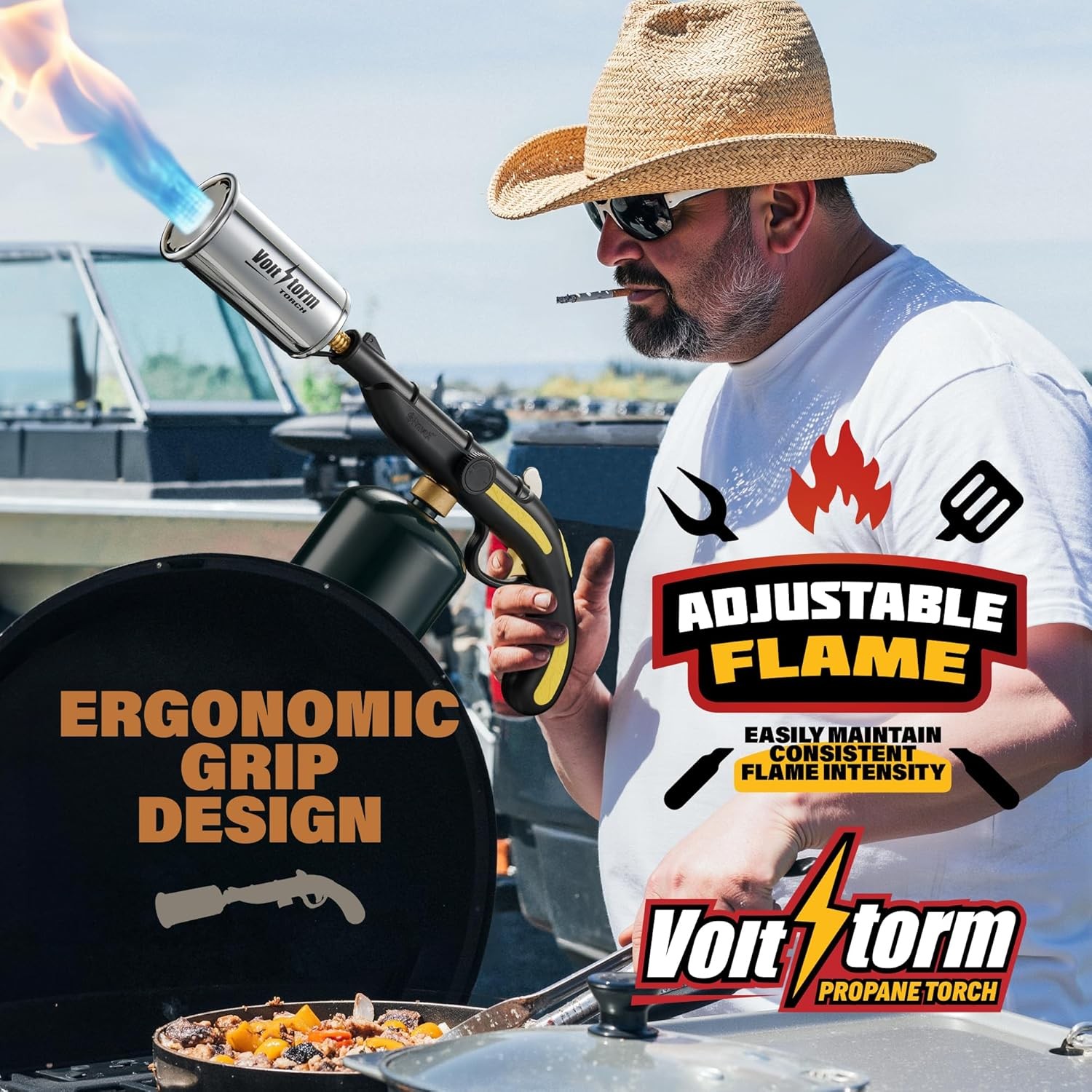 Cooking Torch Kitchen Blow Torch, Creme Brulee Torch, Propane Torch