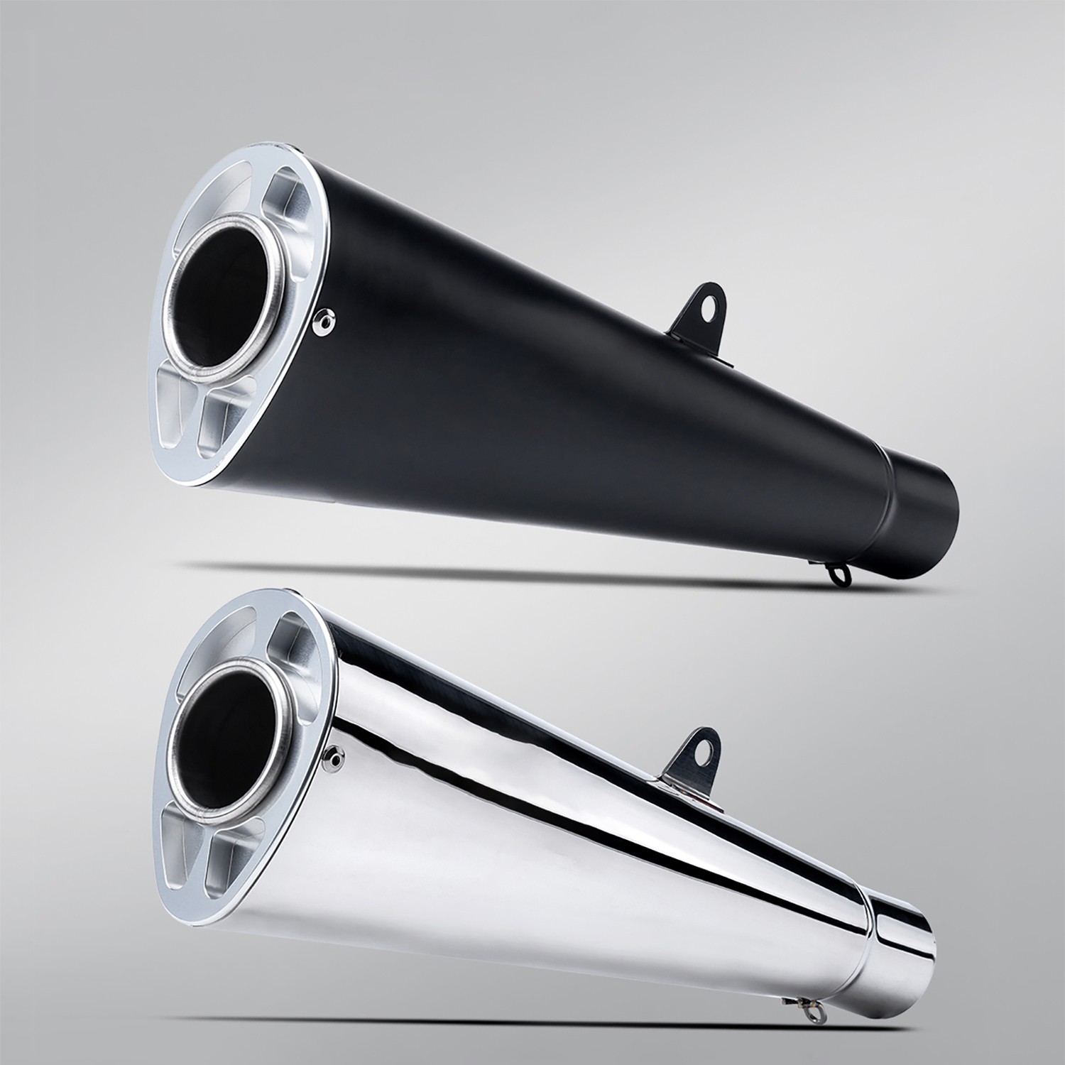 Slip-on Exhaust Muffler Pipe Tail Tips For 2" 51mm Diameter Motorcycle Drit Bike