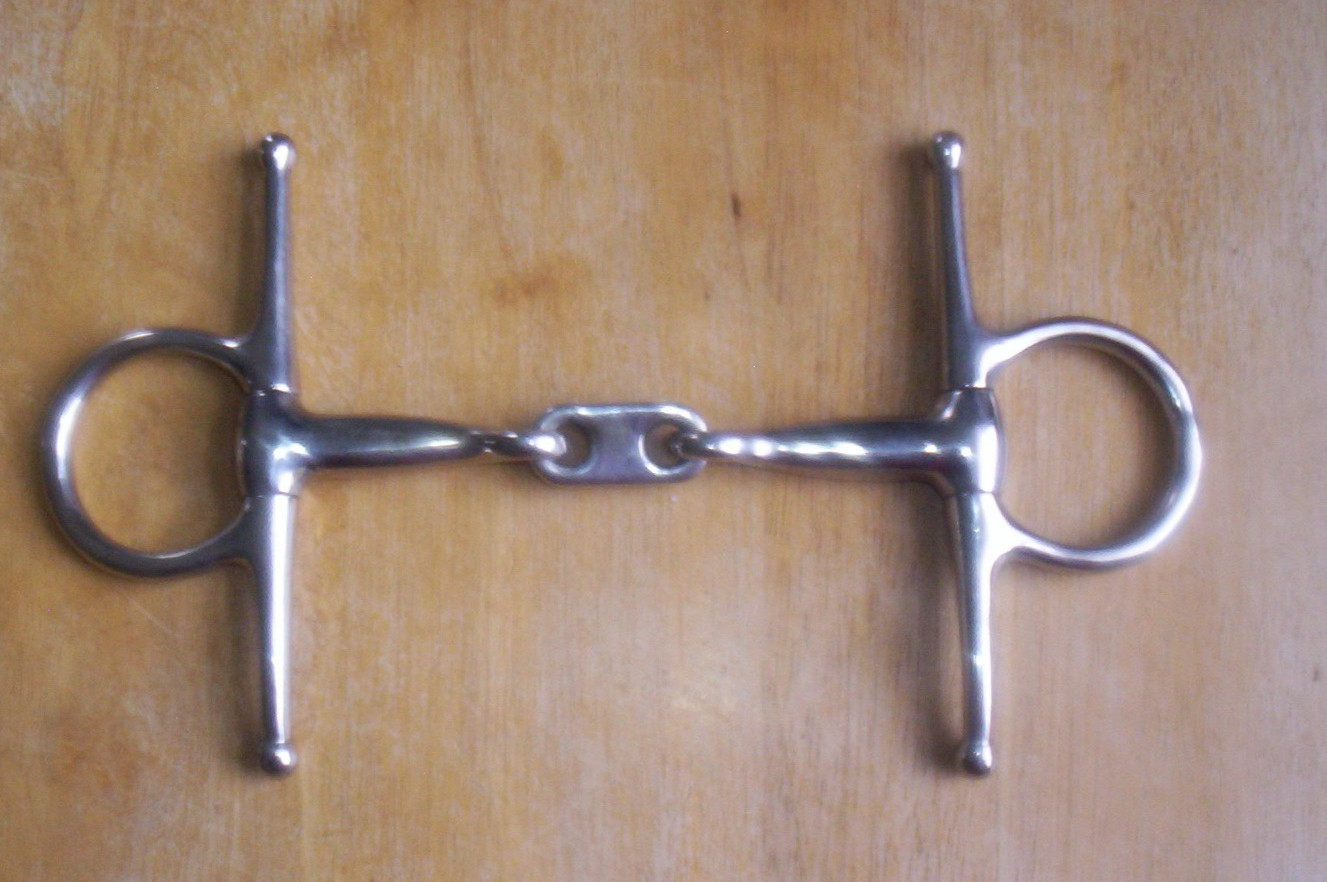 Used Stainless Full Cheek Snaffle Dr. Bristol Link  4 1/2" Mouth  4 3/4" Shank