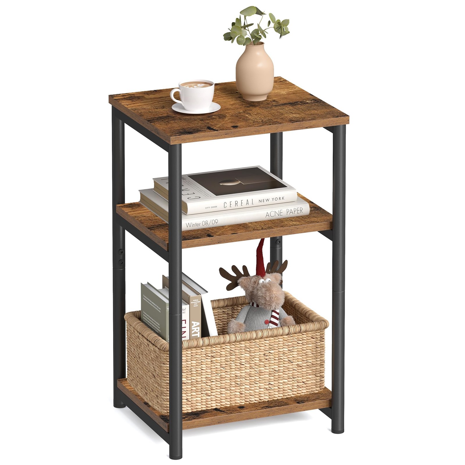 BARNET Collection - Side Table, Small End Table for Living Room, Modern Tall ...