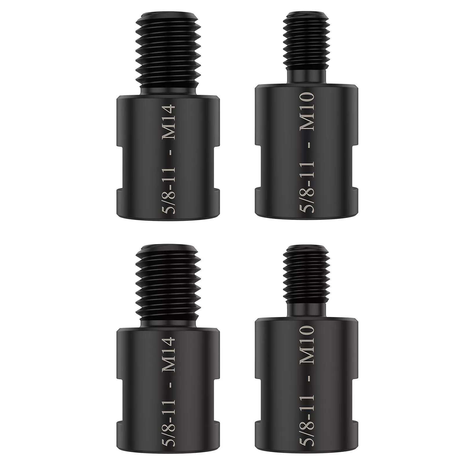 4x Adapter 5/8" 11 Female to M10/M14 Male  for Angle Grinder Electric Drill