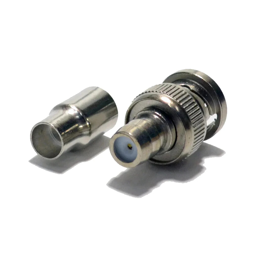 Logico BNC122 Coaxial CCTV Camera BNC Male Connector Adapter (20 Pack)