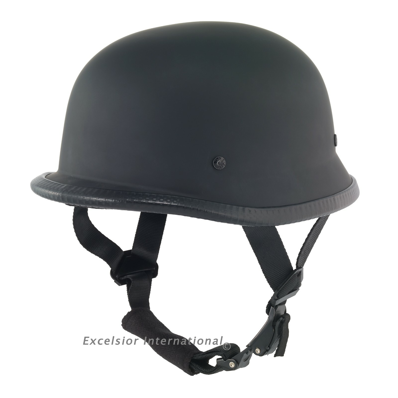German Novelty Flat Black Motorcycle Half Helmet Cruiser Biker S,M,L,XL,XXL