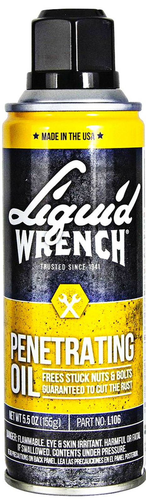 Liquid Wrench PENETRATING OIL Aerosol spraY penetrant Lubricant penetrate L106