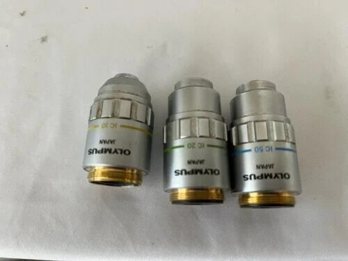 Olympus MA10 Objectives for Tukon FM 300 Hardness Tester (Qty 3)