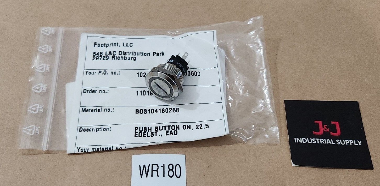 *NEW* EAO 82-6151.1134 Illuminated Pushbutton 22mm 5A 24Vac/Dc Gn + Warranty!