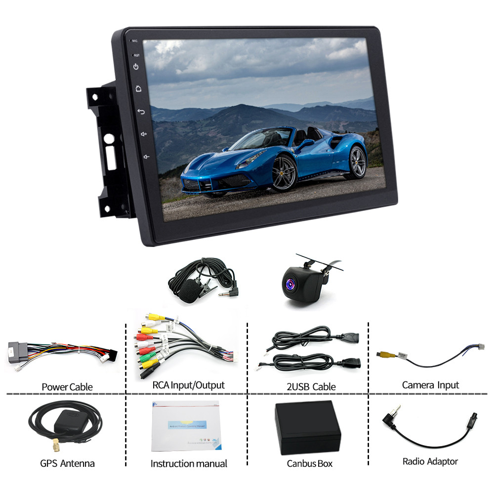 10'' For 2002-2007 Jeep Liberty Car Stereo Radio Apple Carplay Android 15 GPS