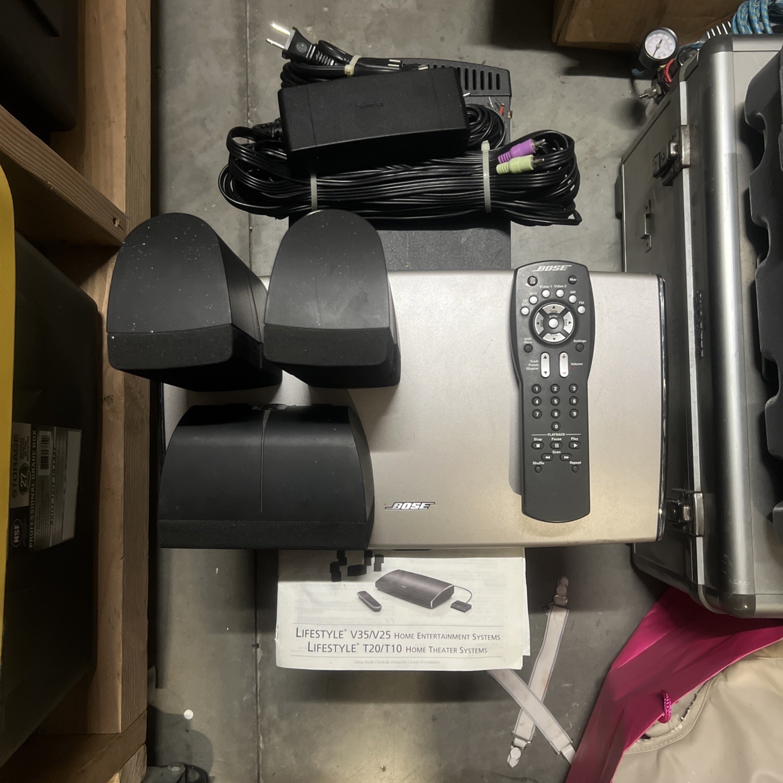 Bose Lifestyle T20  AV20  PS48 series III  Home Theater 5.1 Ch HD  + spkr mounts