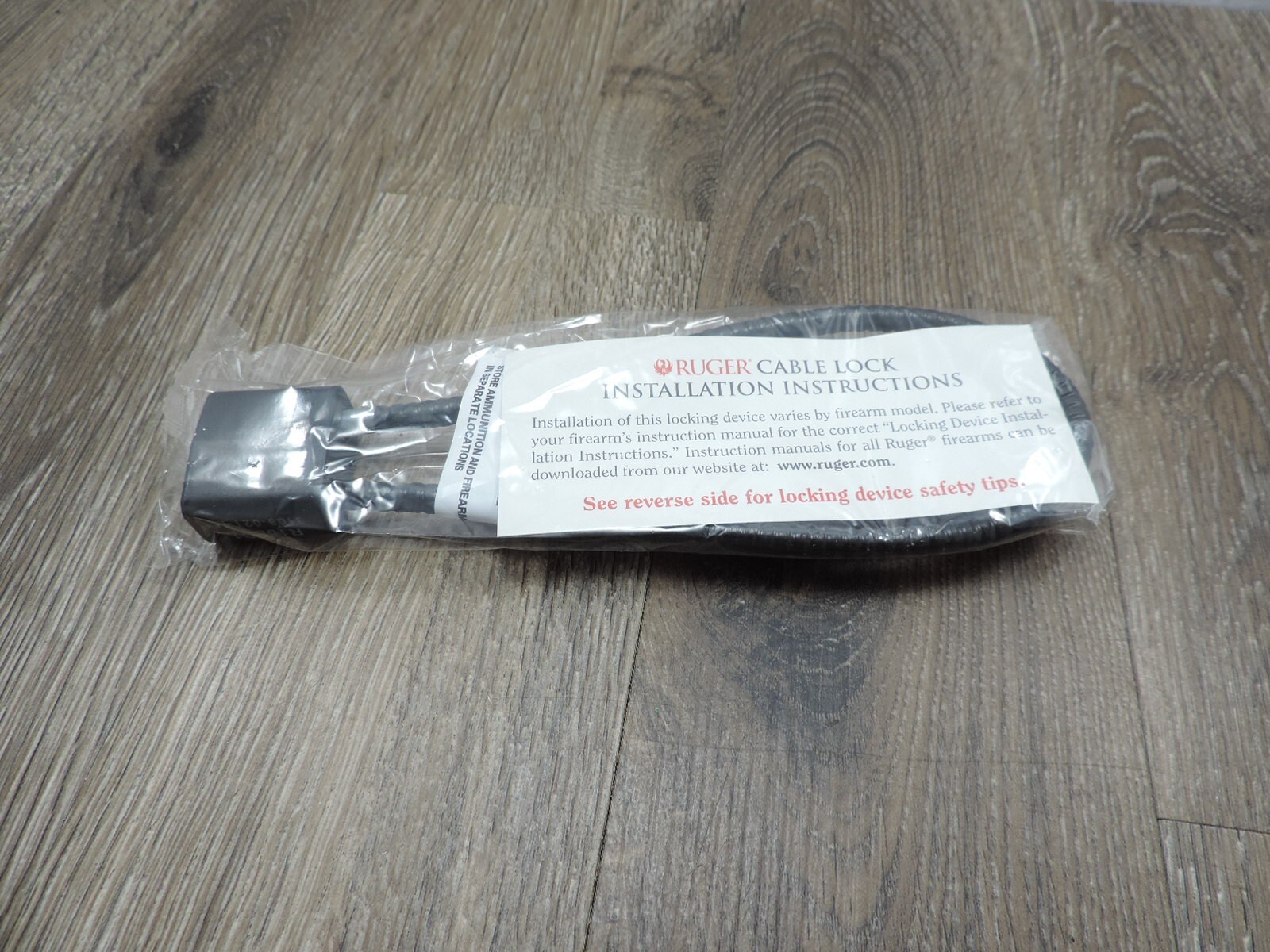 Ruger Factory Cable Lock w/2 Keys