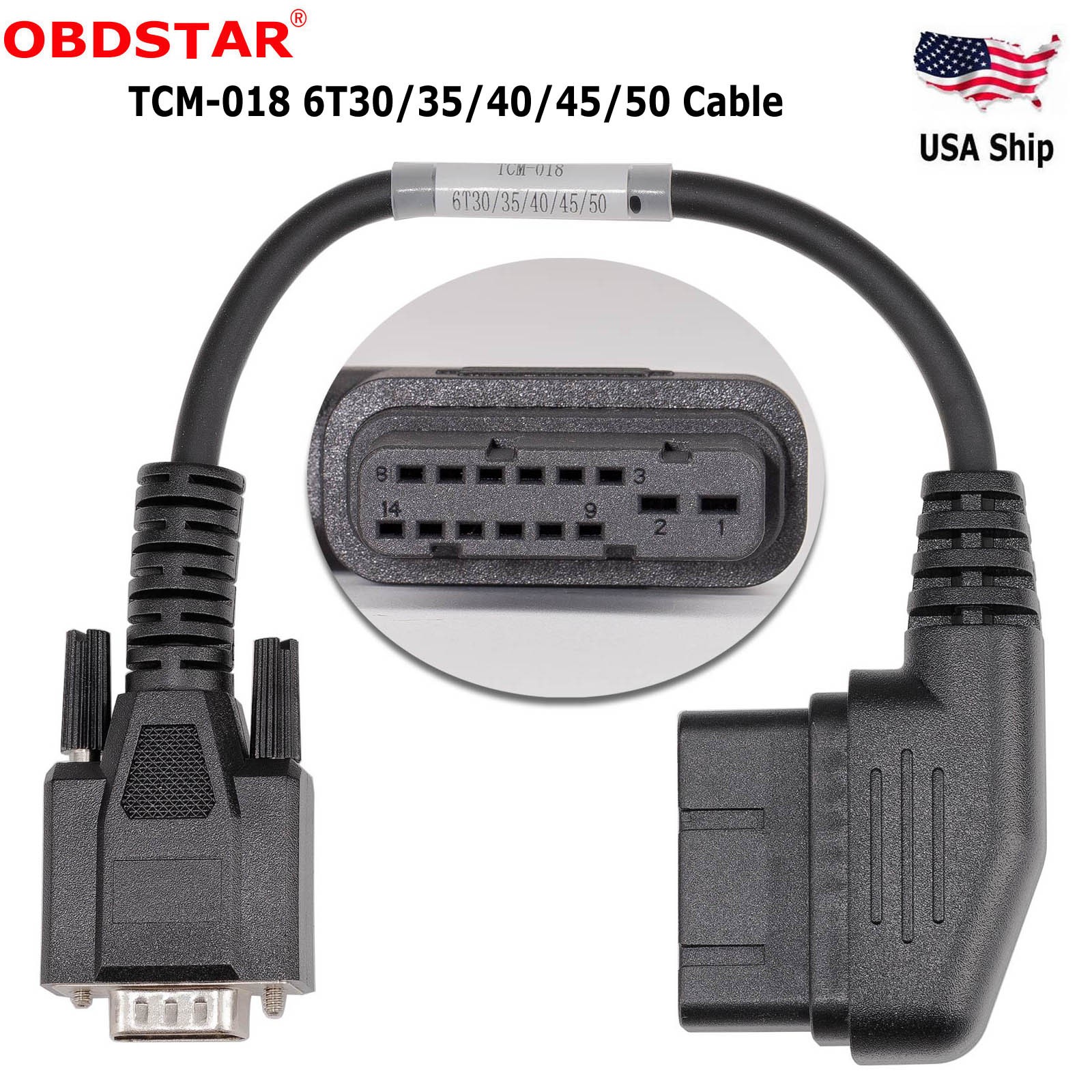 OBDSTAR TCM-018 6T30/35/40/45/50 Cable Ship From USA