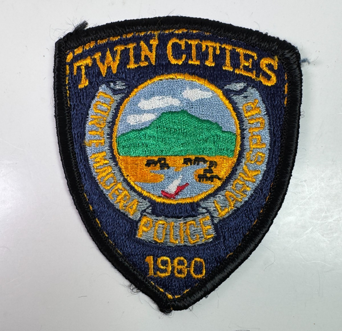 3.5" Twin Cities Police Corte Madera Larkspur California CA Patch D10