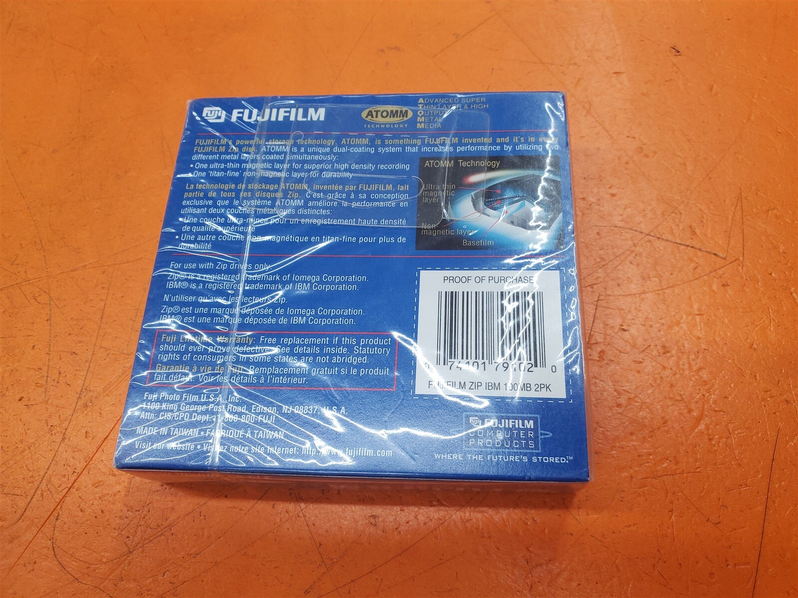 ⭐️⭐️⭐️⭐️⭐️ Two (2) Fujifilm 100MB IBM Formatted Zip Disk Sealed