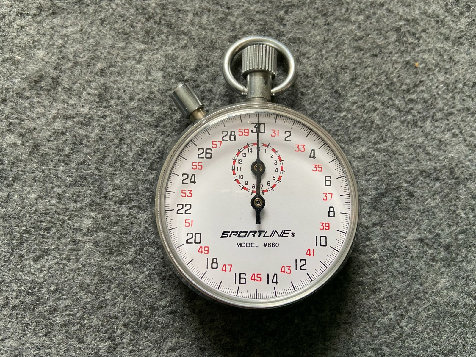 Sportline Model 660 Mechanical Wind Up Vintage Stopwatch