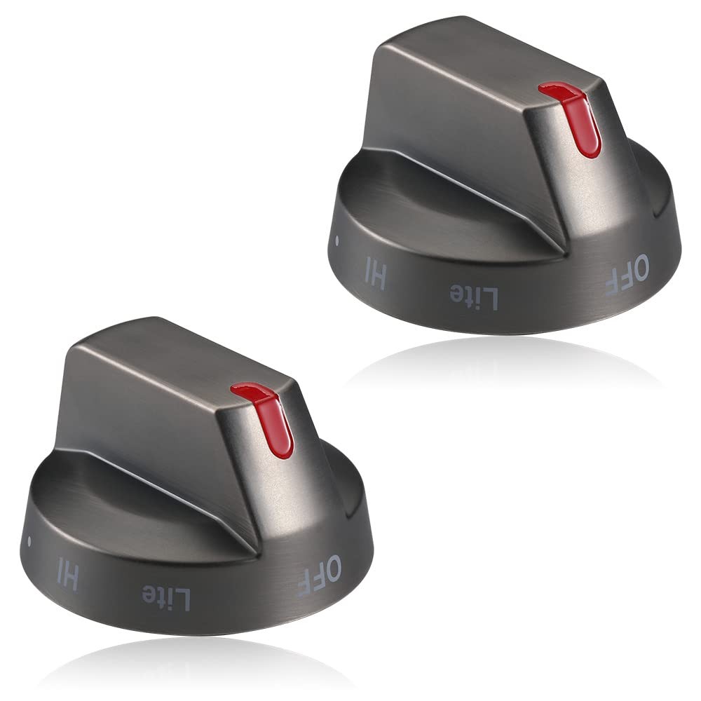 Samsung Stove Knob Black Fingerprint-Resistant Stainless Steel