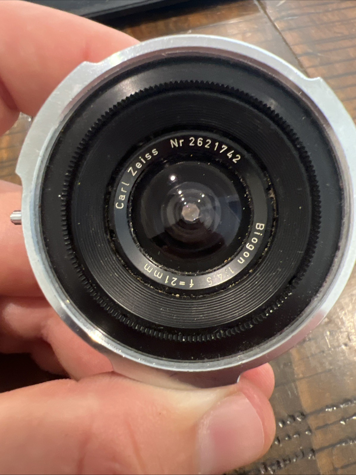vintage Carl  Zeiss  Biogon 21mm f4.5 for Contarex rangefinder Nice Lens!