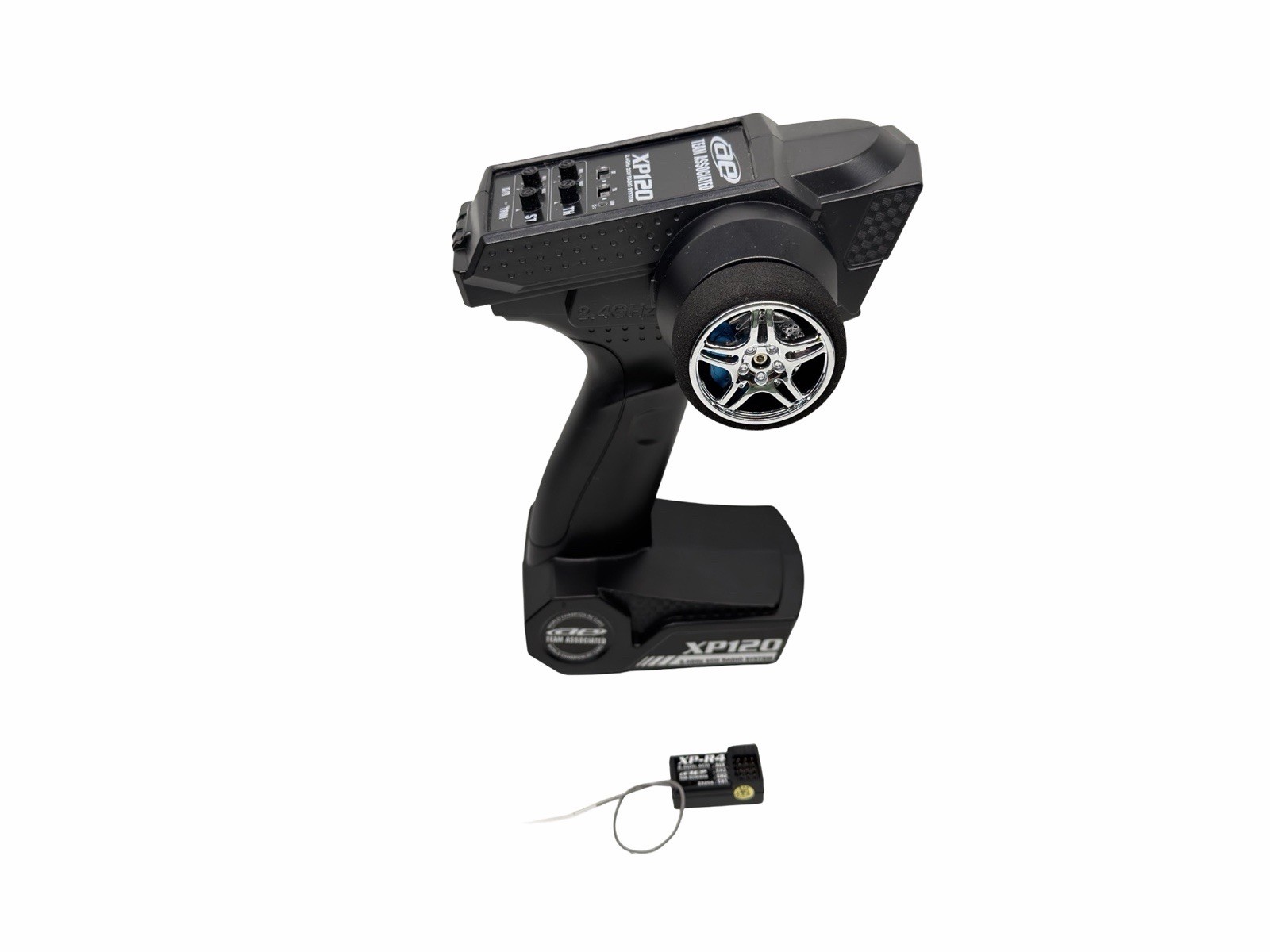 New Team Associated XP120 2 Ch. 2.4GHZ Transmitter & XP-R4 4 CH. Receiver #18051