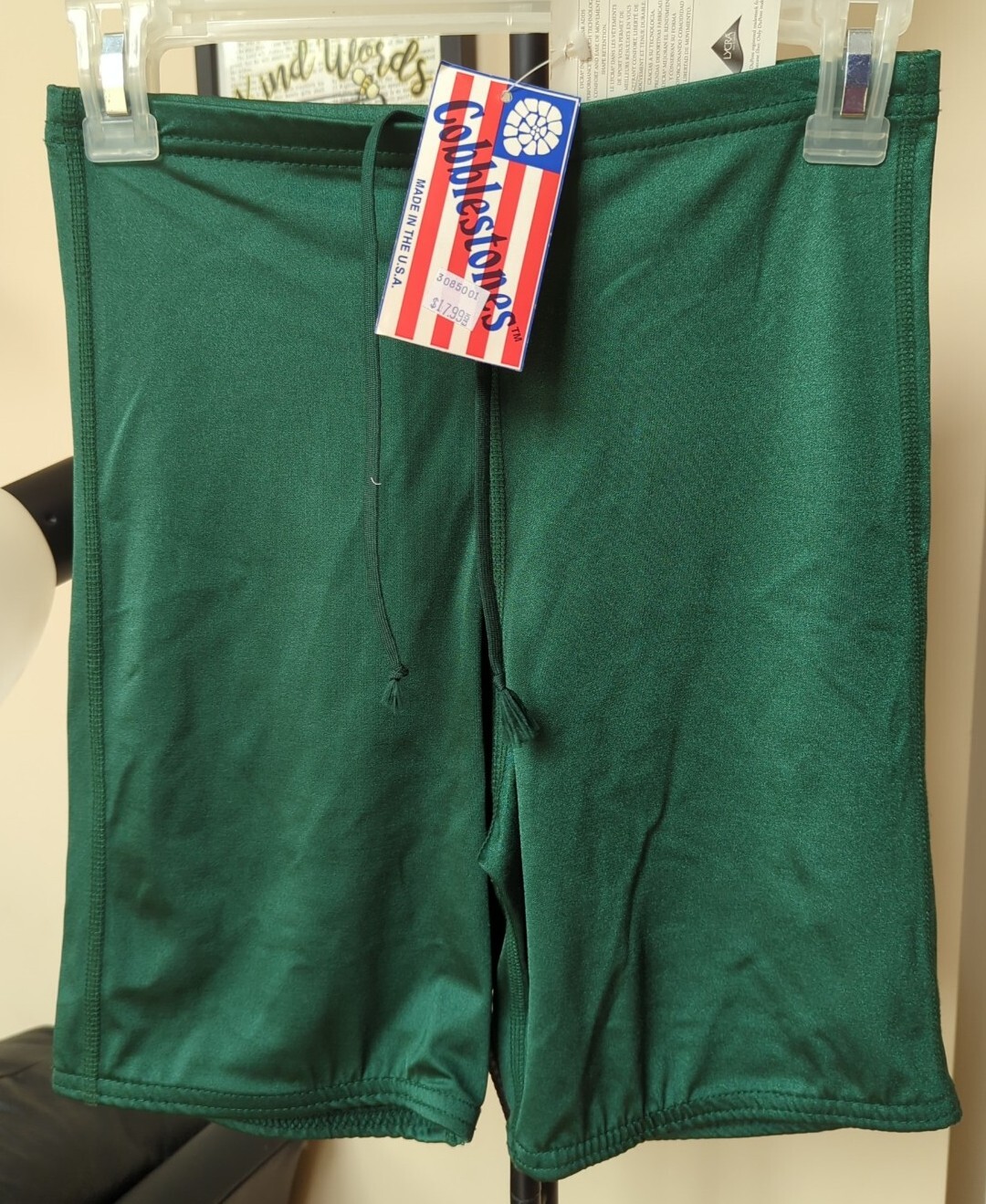 New Vintage Cobblestone Shorts USA Sports Triathlete Swim Bike Run Bicyclist M