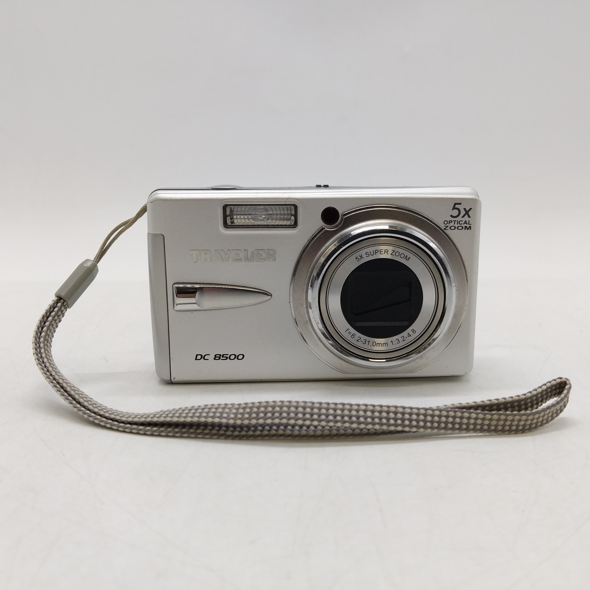 Traveler DC-8500 8MP Silver Compact Digital Camera w/Case, Boxed, Tested/Working