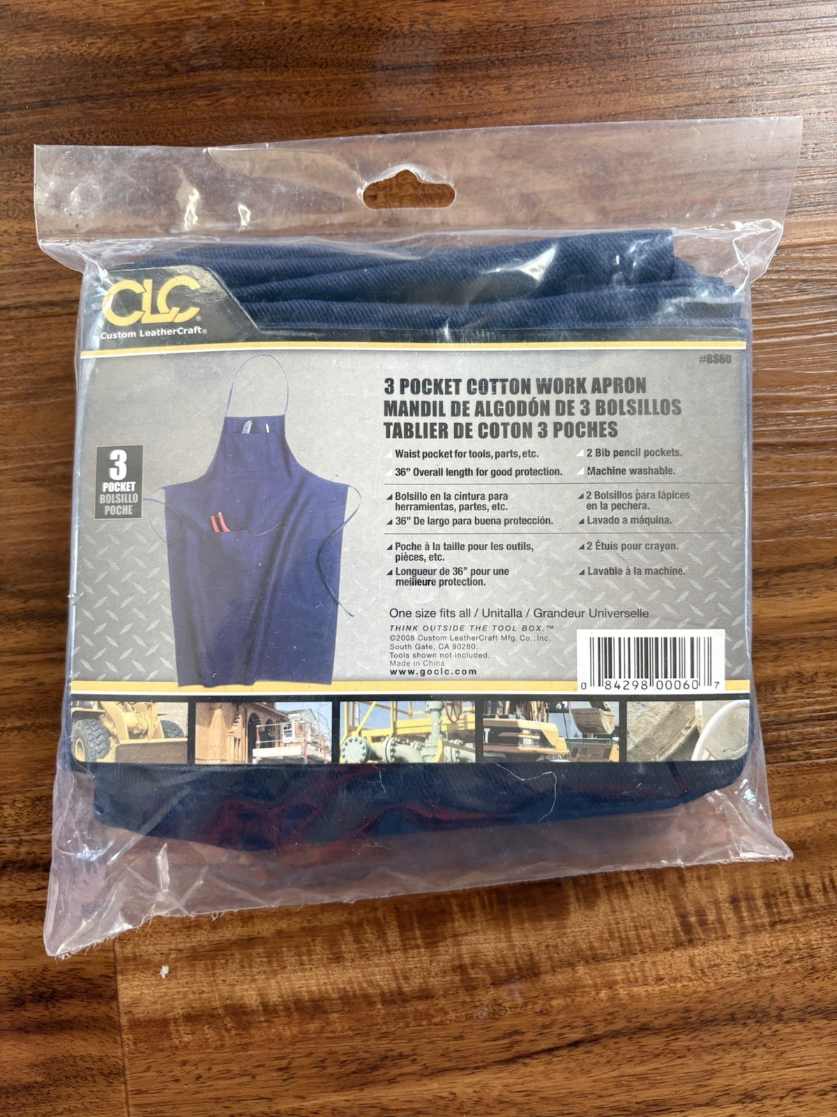 CLC Custom Leathercraft BS60 3 Pocket Canvas Work Apron Brand New