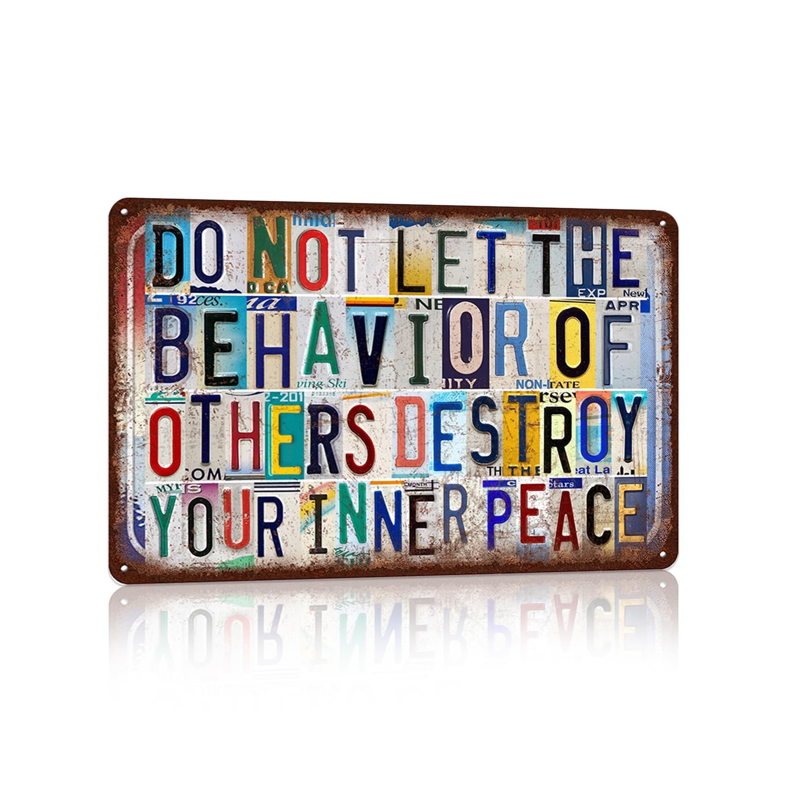 Vintage Wall Decor Inspirational Quotes Metal Sign Tin Signs Poster - Do Not ...