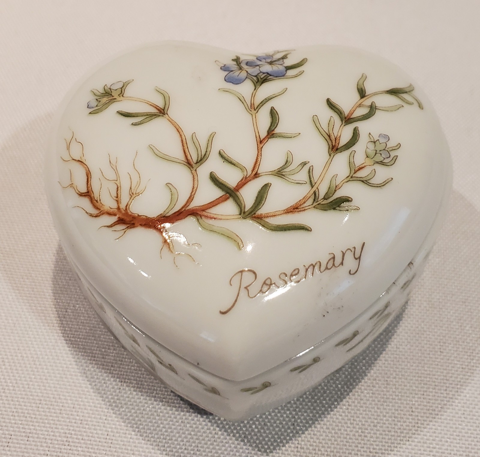 Takahashi Heart Shaped Hand Painted Trinket Box