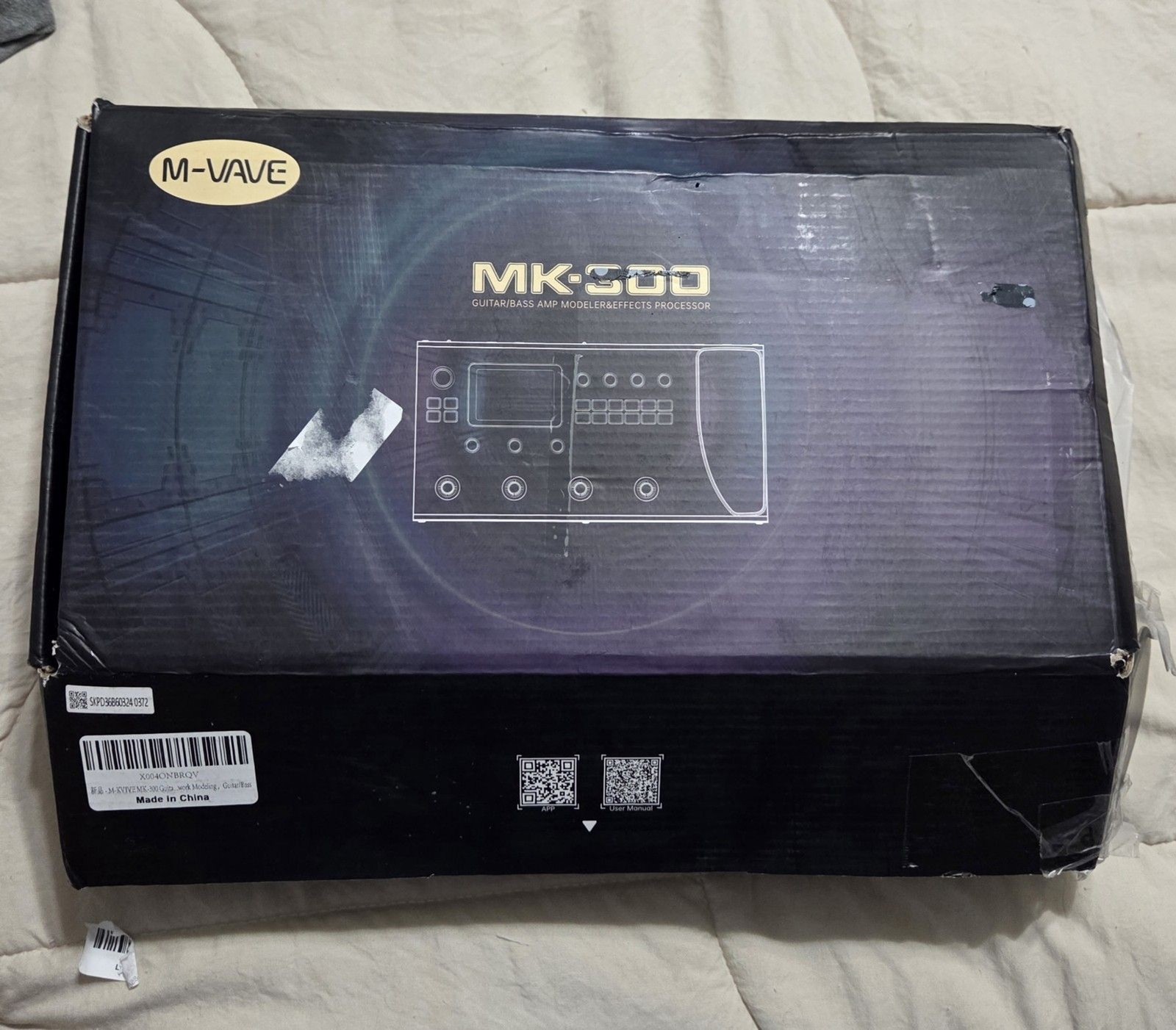 M-VAVE MK-300 Silver Guitar Multiple Effects Pedal