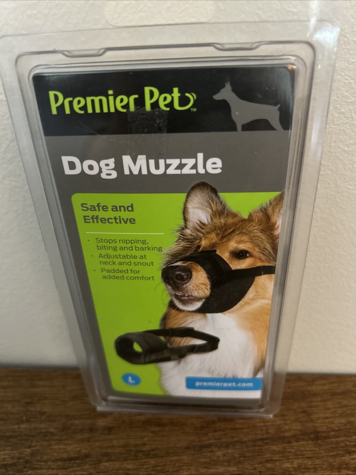 Premier Pet Dog Muzzle Padded Nylon for Safe Comfortable Fit Size Large