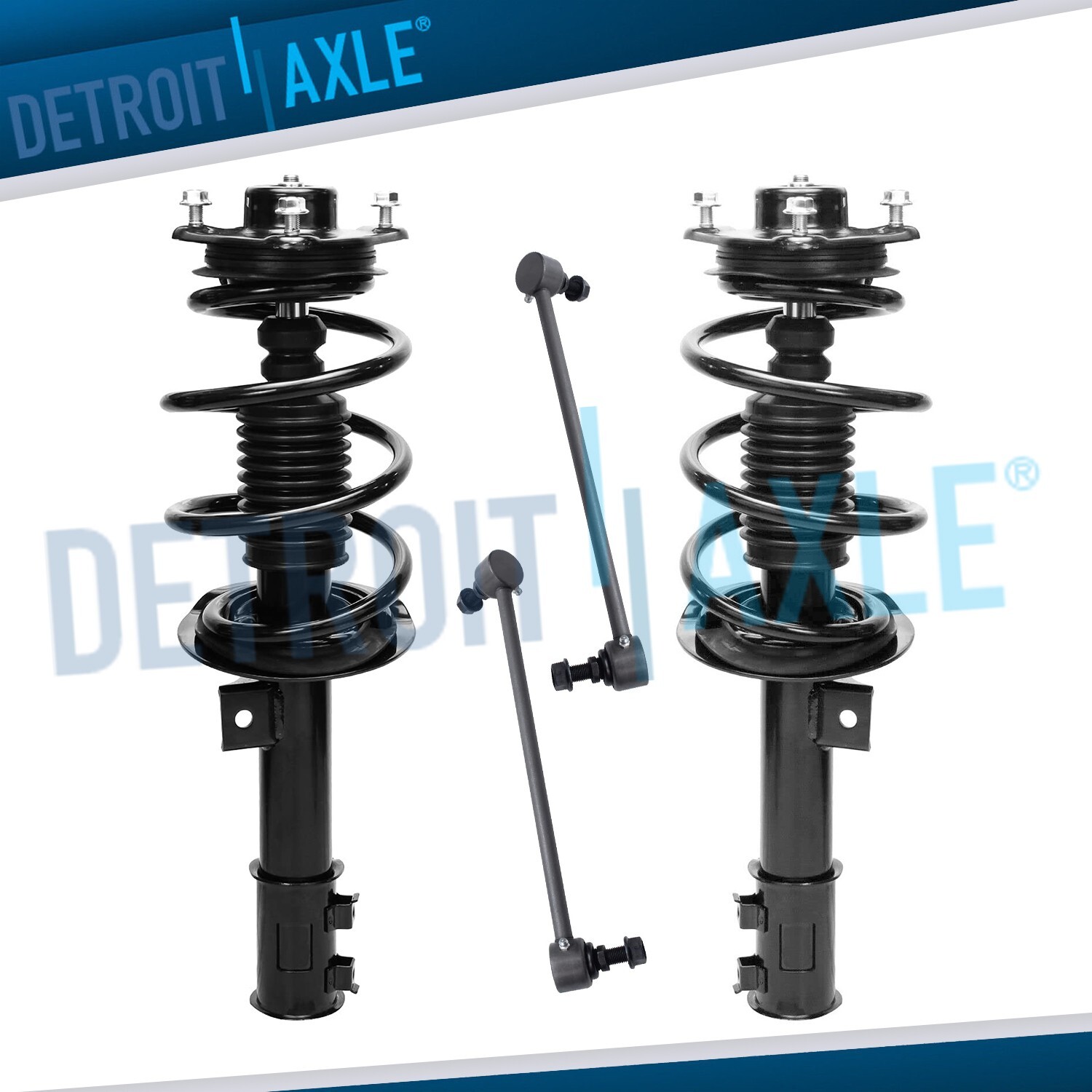 4pc Front Struts w/ Coil Spring Sway Bar Links Assembly for 2011 Hyundai Sonata