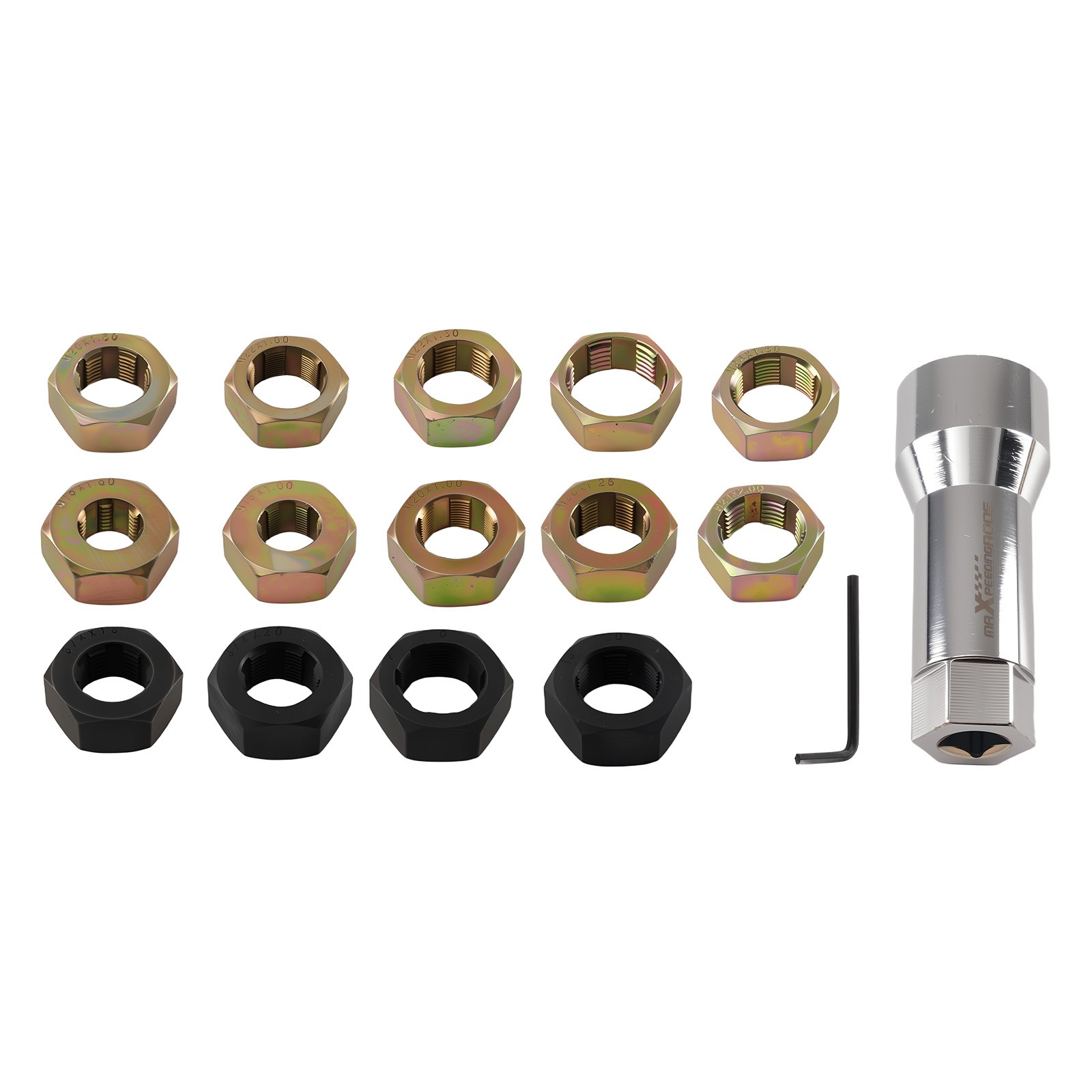 Axle Thread Chaser Kit Metric & SAE Sizes 27mm Extension Bar Thread Restorer