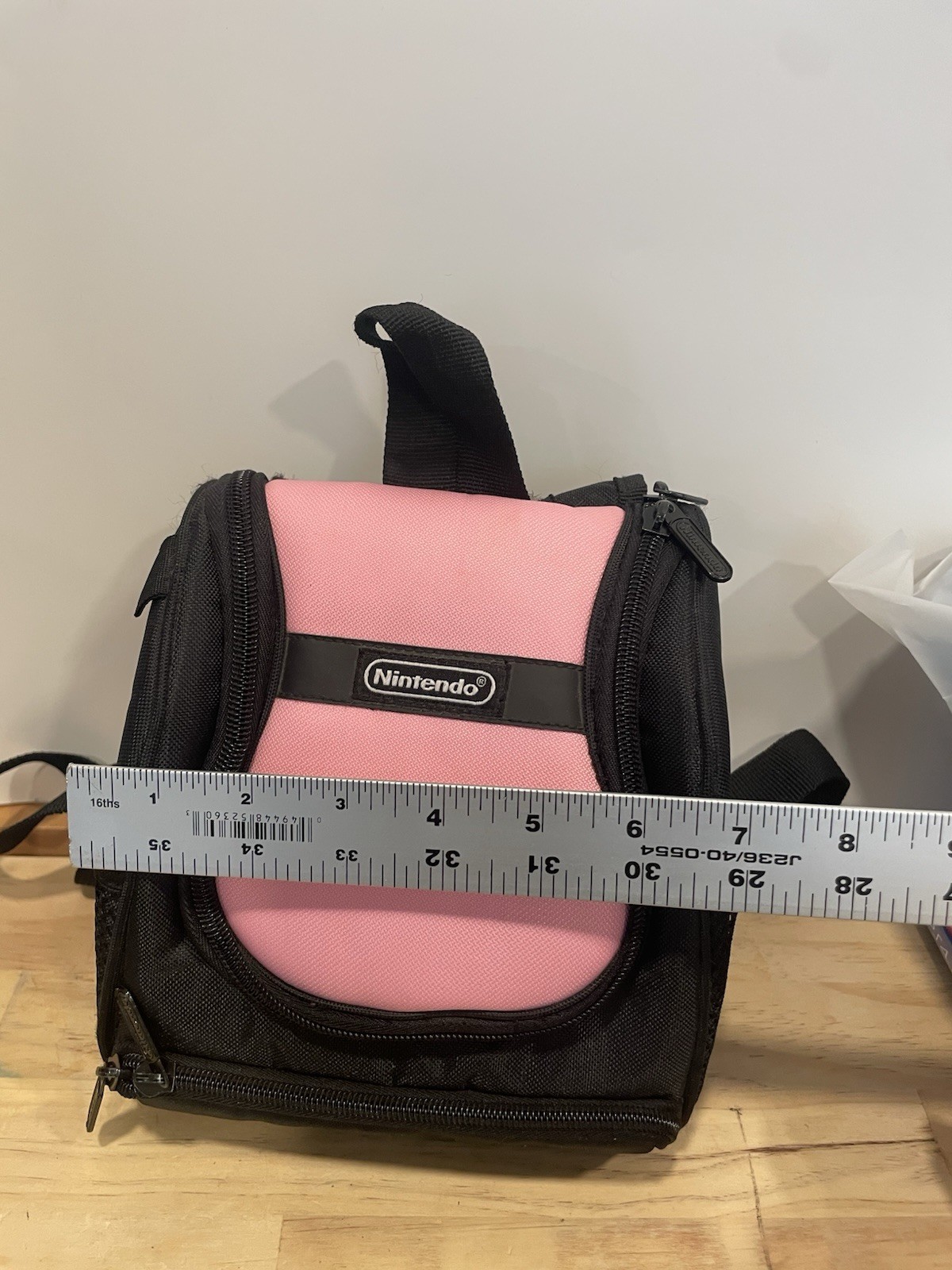 Nintendo 3DS DSi Lite Backpack Carrying Case Pink Travel Bag Mini Backpack
