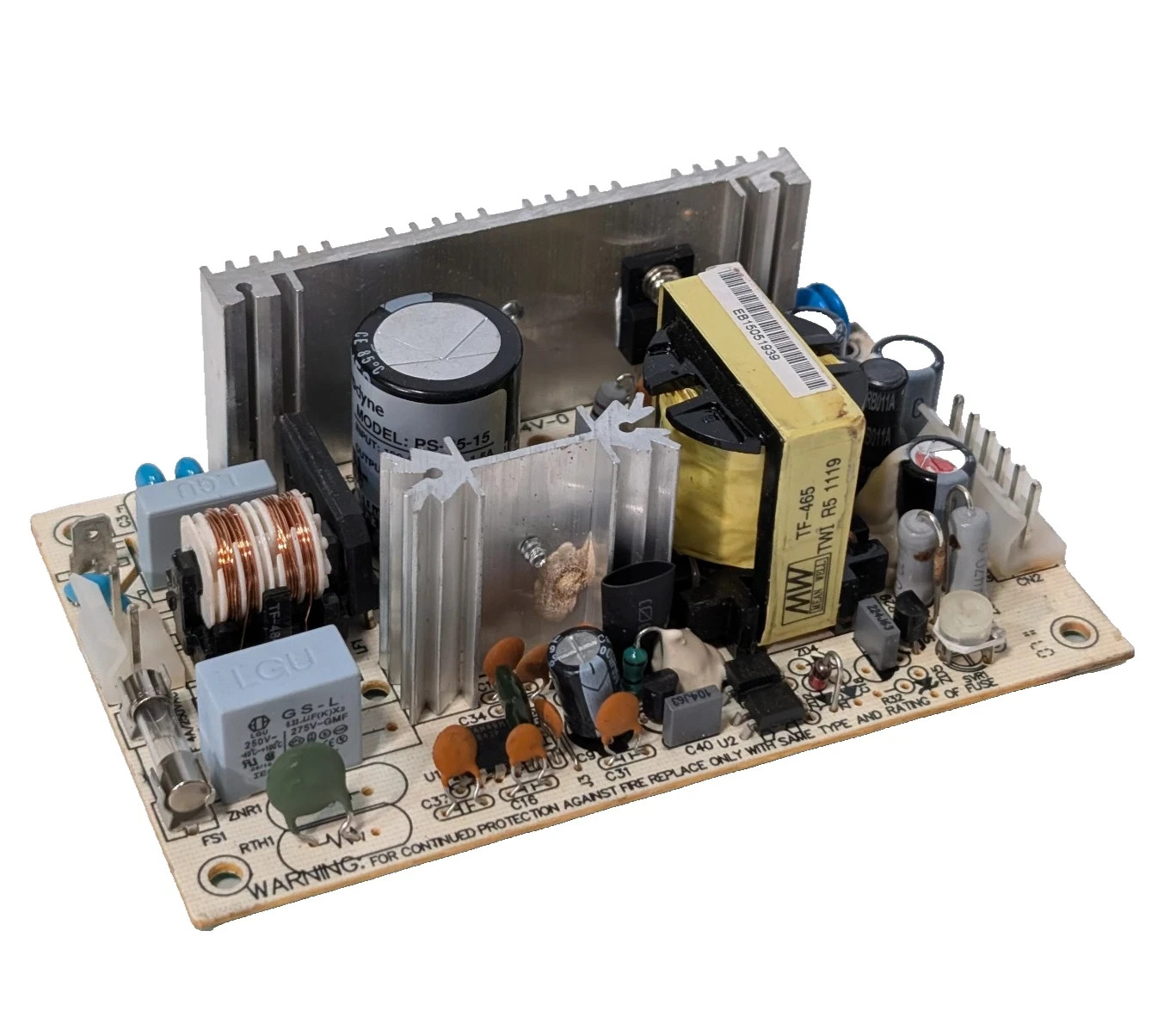 Mean Well PS-65-R13VAI Switching Power Supply Board Open PCB