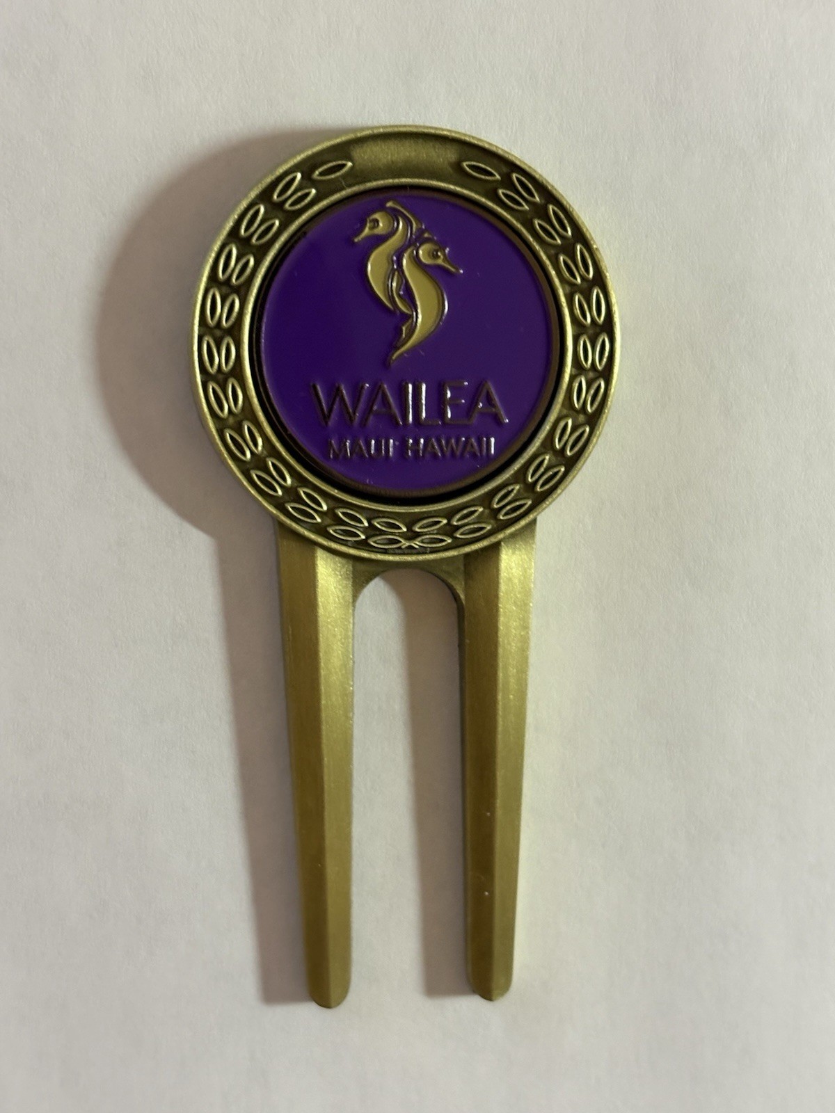 Wailea Golf Club Divot Tool & 1" Coin Golf Marker - Maui, Hawaii - A Beauty!