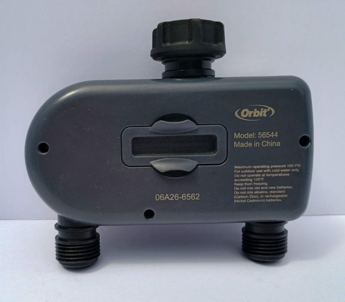 Orbit 2 Outlet Advanced Hose Watering Timer Model 56544 Used