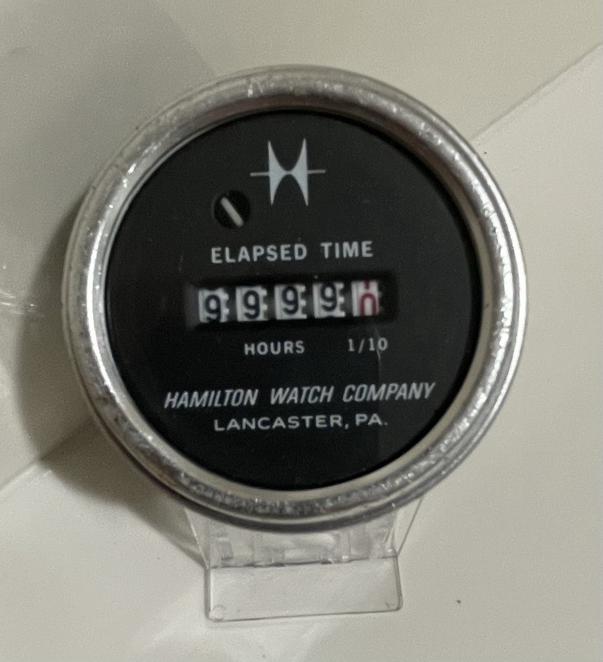Vintage Hamilton Watch Co. Aircraft Elapsed Time Hi-G Meter S72E 4/40 DCNB 770