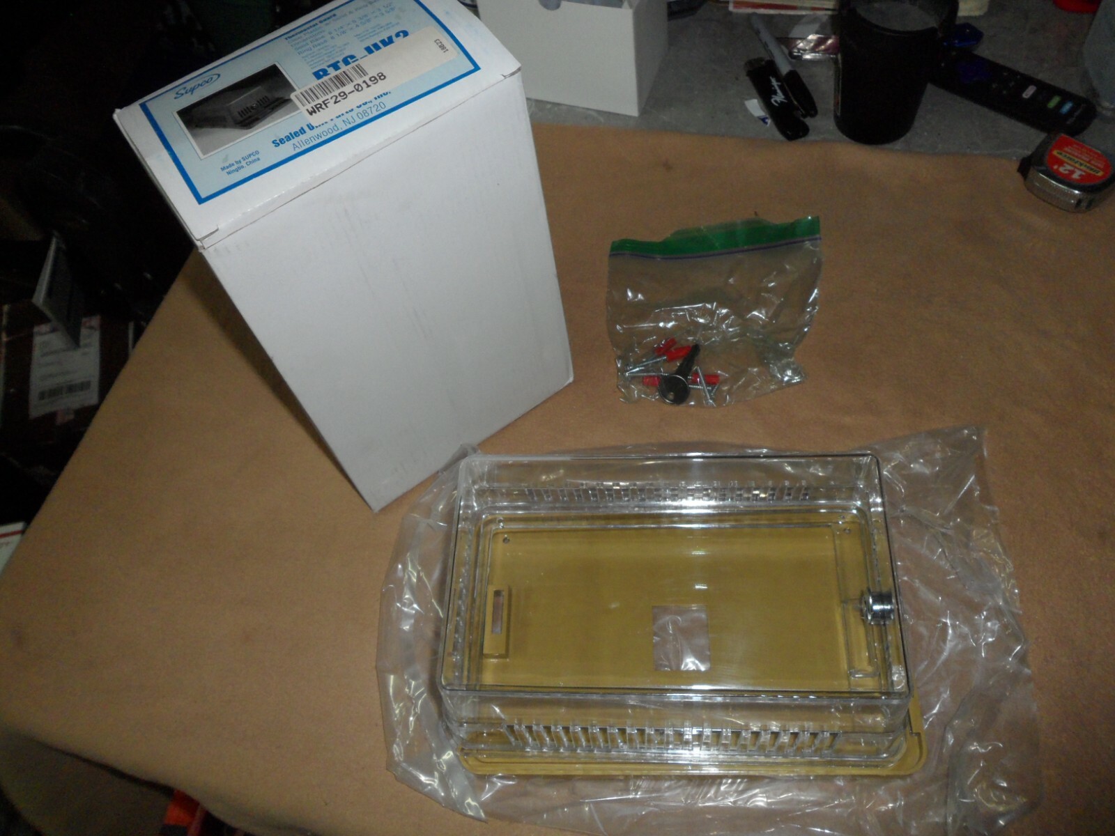 NIP BTG-UK2 Commercial Locking Thermostat Guard Wall Mount Clear Plastic Box