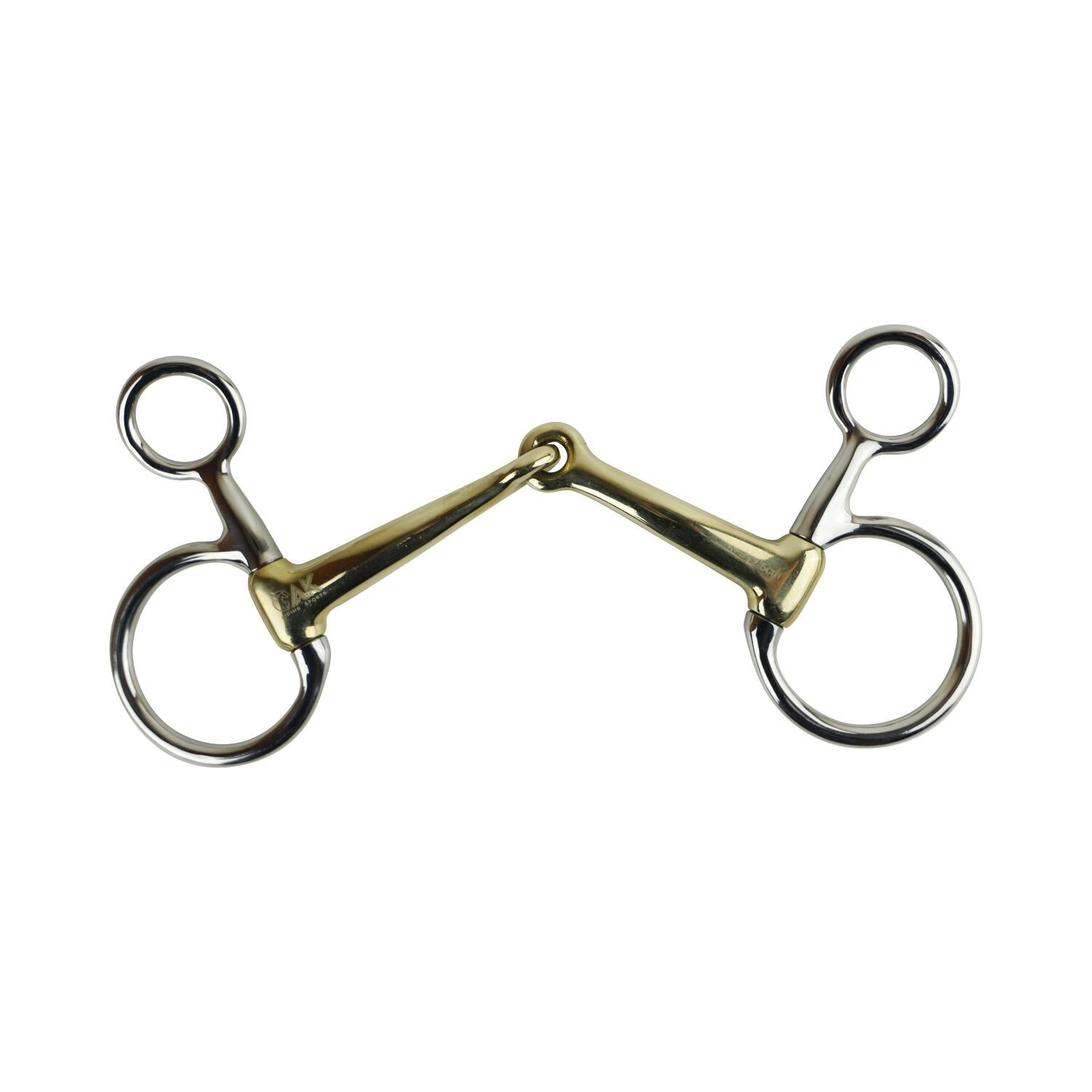 AK Hanging Cheek / Baucher Snaffle Bit in German Silver