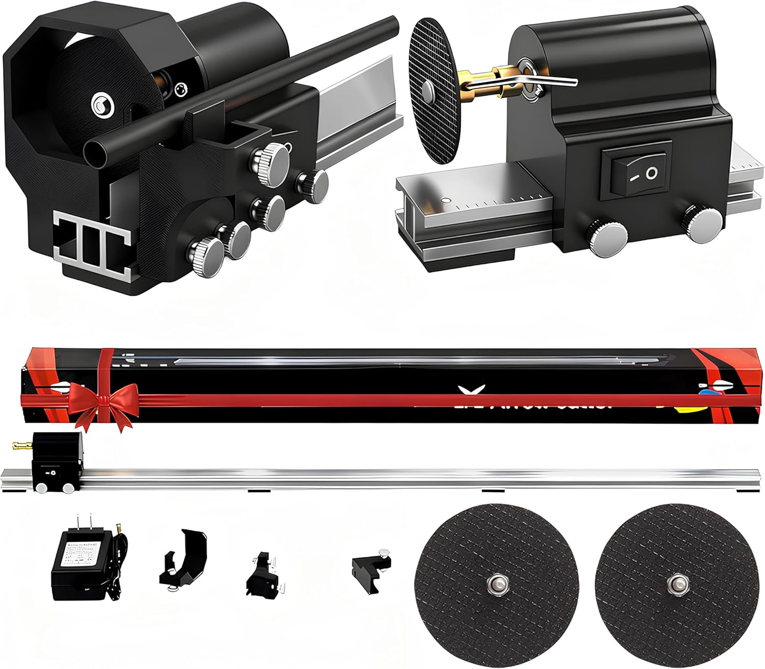Carbon Arrow Saw - 8000 RPM Electric Arrow Cutter, 4.3" to 32" Adjustable Pipe T