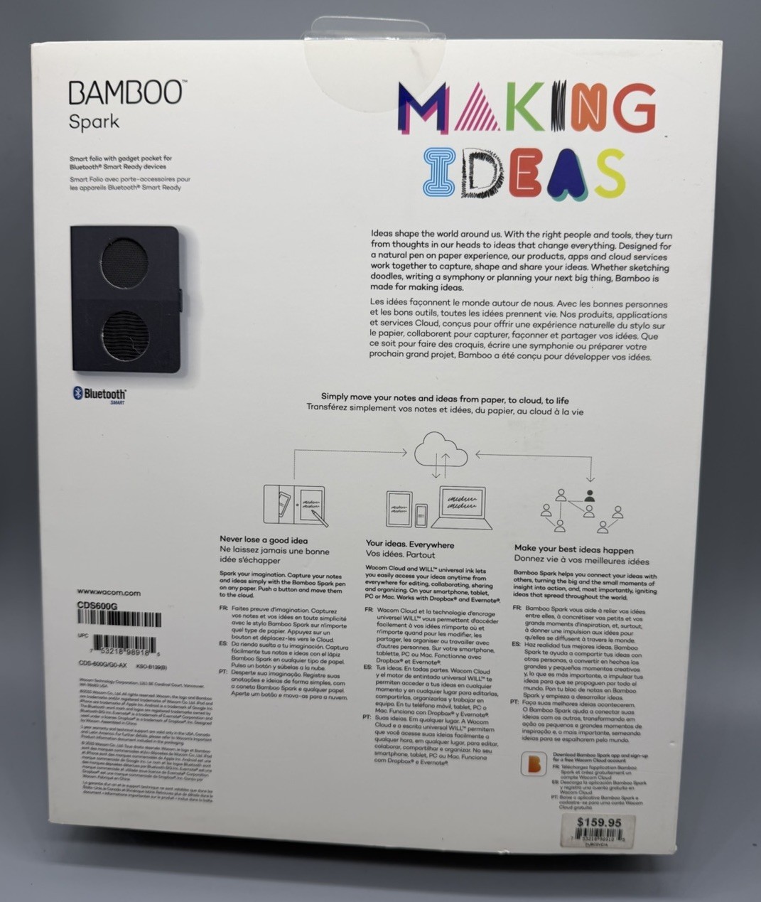 Wacom Bamboo Spark Smart Folio -NIB