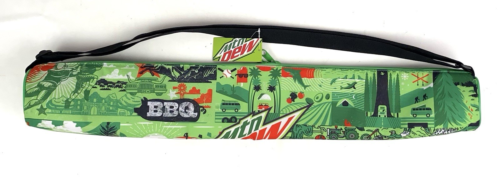 Mountain Dew Insulated Can Cooler Christmas Gift Hiking Camping Tailgating Beach
