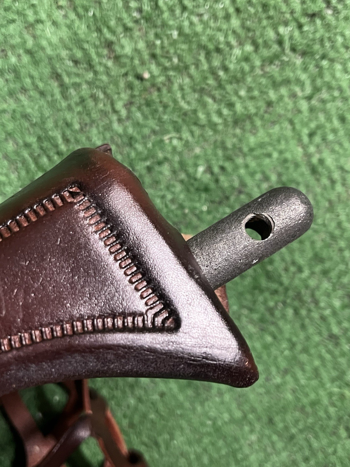 Corner Pockets Replacement Pool Table Brown Leather Fringe Basket Weave