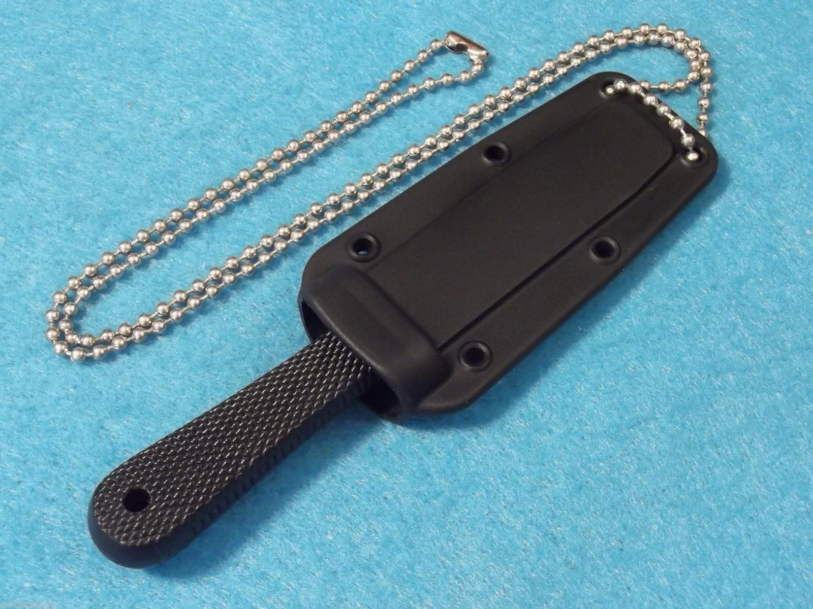 MINI NECK KNIFE 210925 Black double edge dagger fixed blade 5 1/2" overall NEW!